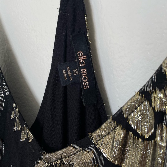 Ella Moss Metallic Paisley Silk Tank - Picture 3 of 10